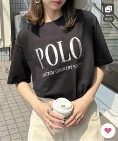 Polo ブラック Tシャツ 半袖