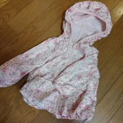 花柄　パーカー