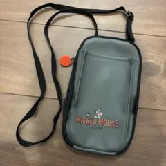 Mickey Mouse Club スマホショルダーバッグ グレー