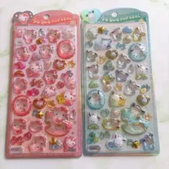 【正規品】サンリオ うるちゅるポップシール　キティ　ポチャッコ ベビー