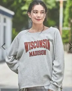 24日まで値下げ！ボートネックカレッジプルオーバー