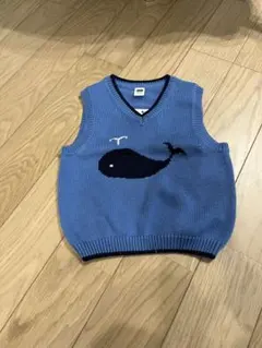 JANIE AND JACK クジラ柄 ニットベスト 18-24M