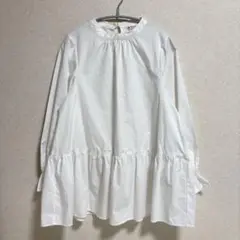 axes femme 長袖 ブラウス ホワイト