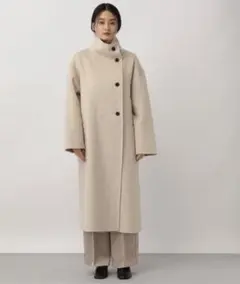 casheepスタンドロングコートのサムネイル