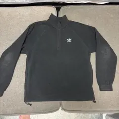 adidas 黒 フリースジャケット Mサイズ