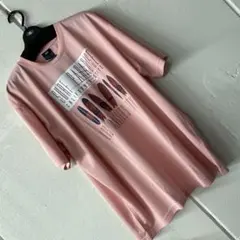 ユ*リ様 3Lサイズ ROB メンズ 半袖Tシャツ ピンク サーフ柄