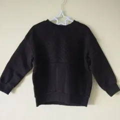 GU 黒 キッズ トレーナー 星刺繍 120cm