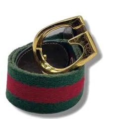 GUCCI グッチ ベルト シェリーライン ゴールド ヴィンテージ 65-26