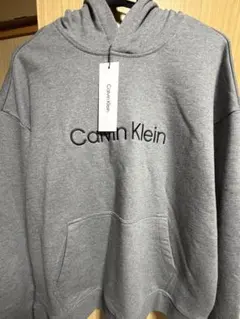 新品 タグ付き カルバンクライン Calvin klein パーカー グレー S