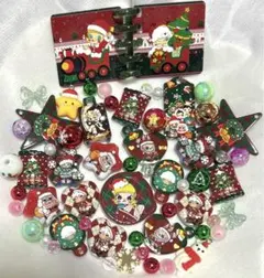 アクリルビーズ　クリスマス　ポプマ