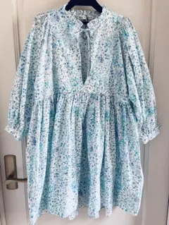 未使用品⭐︎ZARA フラワープリントポプリンワンピース xs