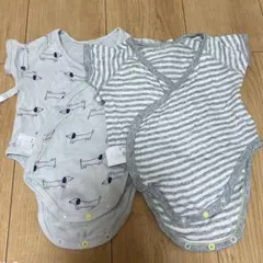 UNIQLO ロンパース　ボディスーツ前開き60 新生児