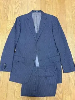 美品　トゥモローランド　Fred Ambler ネイビースーツ　ストライプ　48 美品 トゥモローランド Fred Ambler ネイビースーツ ストライプ 48