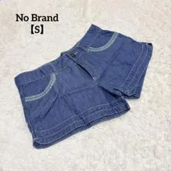 【セール品✨】デニム刺繍ポケット レディース ショートパンツ S