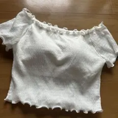 GU ブラフィールクロップドシャーリングオフショルダーT Sのサムネイル
