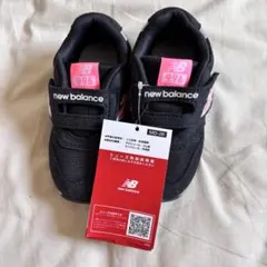 ニューバランス 996 キッズスニーカー 15cm ブラック×ピンク 新品