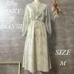 &by PINKY&DIANNE マーブルプリントワンピース　長袖　Mサイズ