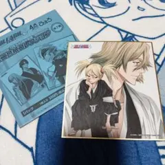 BLEACH　ジャンプフェスタ　ぴえろ40周年　ミニ色紙　浦原喜助＆猿柿ひよ里 BLEACH ぴえろ40周年記念 ミニ色紙コレクション 猿柿ひよ里 浦原喜助