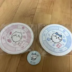ちいかわ　くら寿司　皿　缶バッジのサムネイル