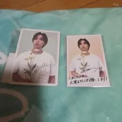 堀夏喜 ステッカー 複製メッセージ入りフォトカード スクラッチ
