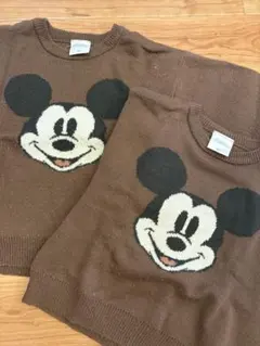 【futa futa】ミッキー　ニット　2枚セット　 おそろい　80cm95cm