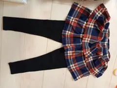 専用　レギンス付きスカート 130サイズ チェック柄