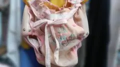 子供用おむつカバー 特大 ブルー 24ヵ月前後 金属ホック 裏ベビー