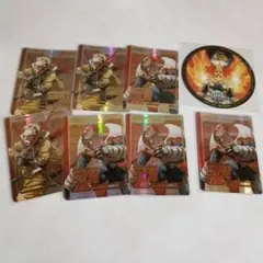 ヒロアカ　原画展　特典　コレクションカード　コースター　ホークス　エンデヴァー