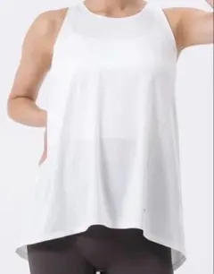 【SUKALA】バックツイストセパレートタンクトップ L オフホワイト 新品