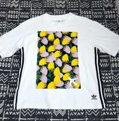 ＊adidas アディダス 花柄プリント 半袖Tシャツ＊