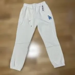 MLB LAドジャース　スウェットパンツ　裏起毛　　　LL ホワイト