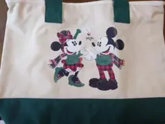 新品未使用　クリスマストートバック　ミッキーミニー　ディズニーストア