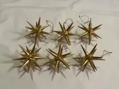 ベツレヘムの星 アルビン 小6個（ドイツAlbin Preissler） 金