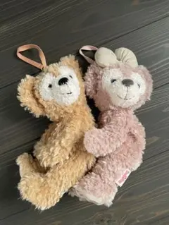 【ダッフィー】【シェリーメイ】ぬいぐるみ　ポシェット　ポーチ　2点セット