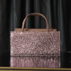 ANTEPRIMA グリッター ミニハンドバッグ パーティーバッグ ラメ ピンクのサムネイル