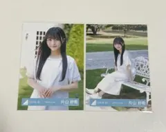 日向坂46 生写真 片山紗希 2枚セット (空飛ぶ車衣装・白) チュウ 座りのサムネイル