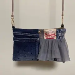 【ゆうポスト発送】リメイクデニムサコッシュ