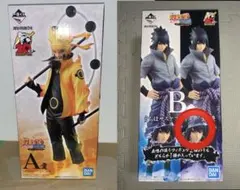 一番くじ NARUTO 紡がれる火の意志 A賞　ナルト B賞　サスケ 初版のサムネイル