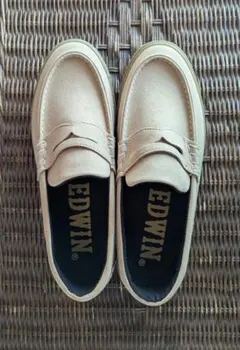 YOSSVYさま専用｜EDWIN スエード風ベージュ ローファー｜26.5cm