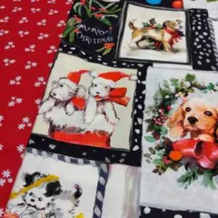 USAコットンクリスマス柄 パネル生地 のセット