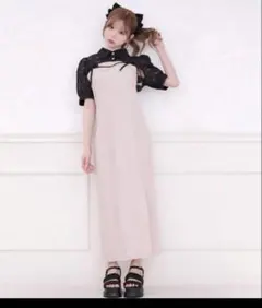 タグ付き未使用☆！apresjourダブルリボンキャミワンピース