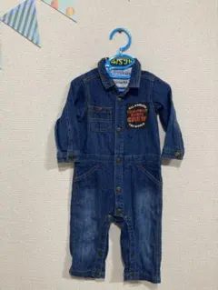 中古◎ジャンクストアJUNKSTOREデニムオーバーオールつなぎ80ブルー