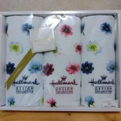 Hallmark フェイスタオル 3枚セット 花柄 ホールマーク