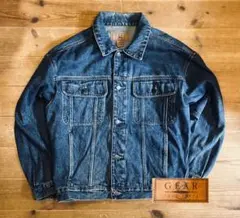 Gジャン 古着 90s GEAR ギア M 美品 デニムジャケット ジージャン