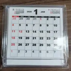 2026年 卓上カレンダー フロッピー文字カレンダー書込のサムネイル