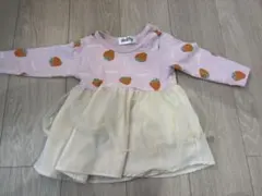 バースデイ　ミッフィ　イチゴ柄　レース　ワンピース