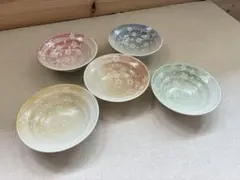 花のうつわ 紫式部 桜 浅鉢 5枚組 美濃焼 和食のサムネイル