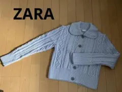 ZARA ザラ　トップス　ニット　カーディガン　セーター　ラベンダー　薄紫　ラメ