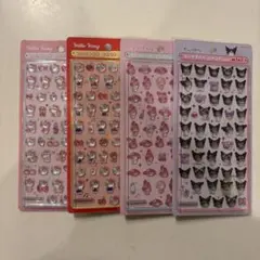 新品未開封 正規品 ボンボンドロップシールmini サンリオ 4点セット