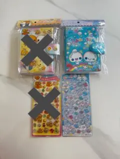 あわわちゃん シールバインダー プチドロップステッカー　2点